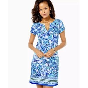Lilly Pulitzer Blue and White Floral Dress